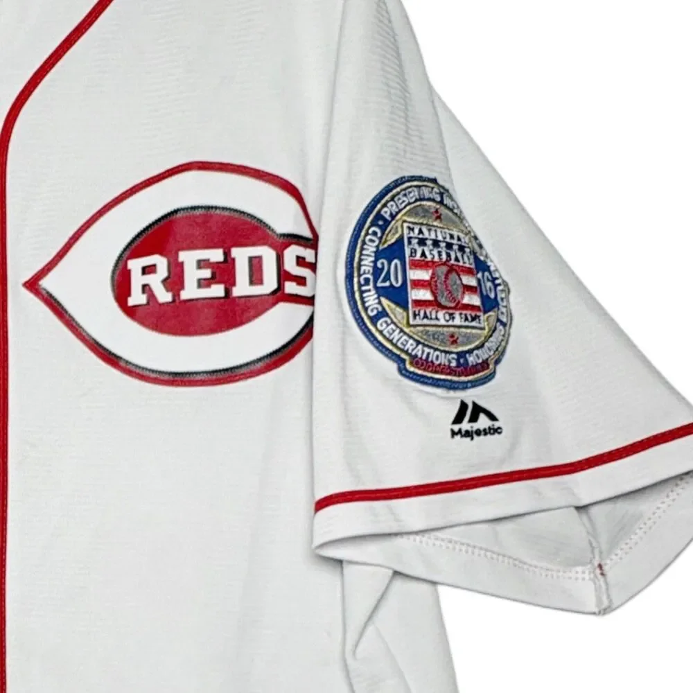 Majestic Cincinnati Reds KEN GRIFFEY JR. Jersey Large Baseball Hall of Fame